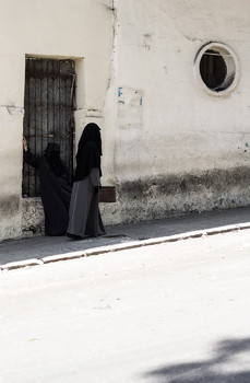 Woman Wearing a Burqa, Morocco