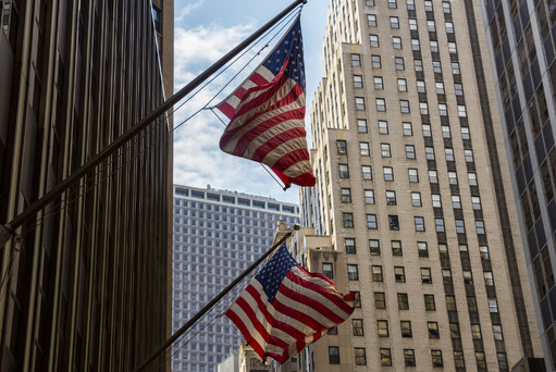 American Flag in New York City