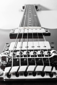 Close up of guitar	