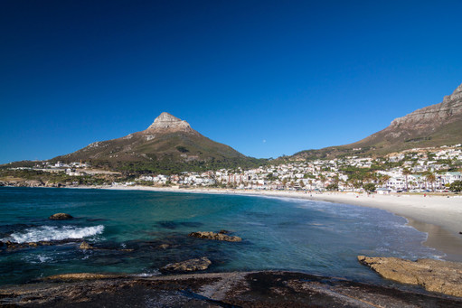 Camps Bay Beach, and Lion's Head, Cape Town